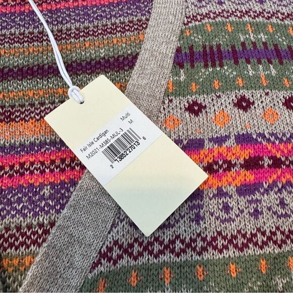 MNML Men’s Multi Print Fair Isle Cardigan NWT Size Medium - Picture 8 of 11